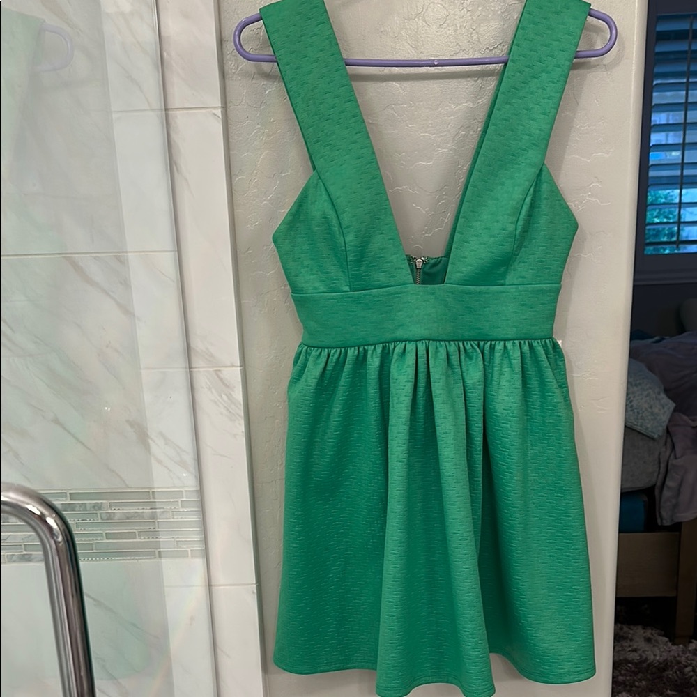 Nasty Gal Vibrant Green Sleeveless Dress
